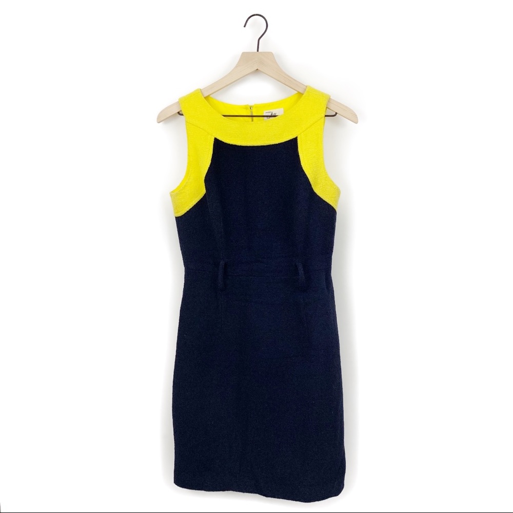 Milly yellow and navy dress - Picture 2 of 4
